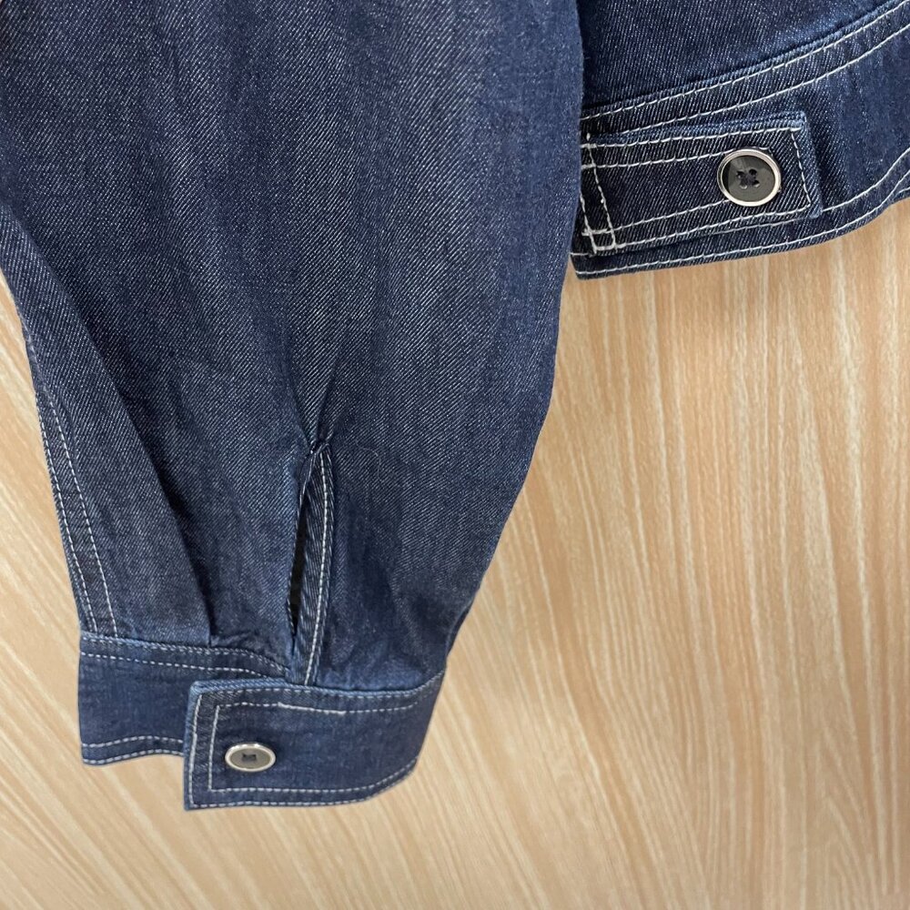 Cabi blue denim color block jacket - Picture 4 of 7